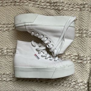 Superga High Top Platform Sneakers